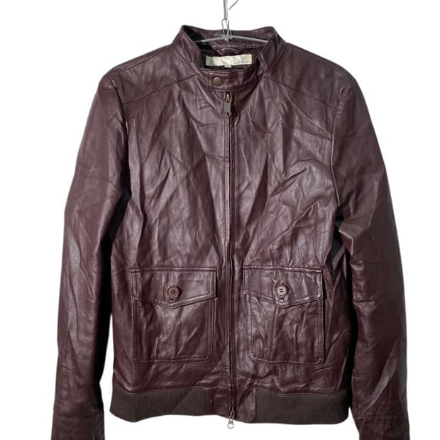 leno concave 리얼 레더 블루종