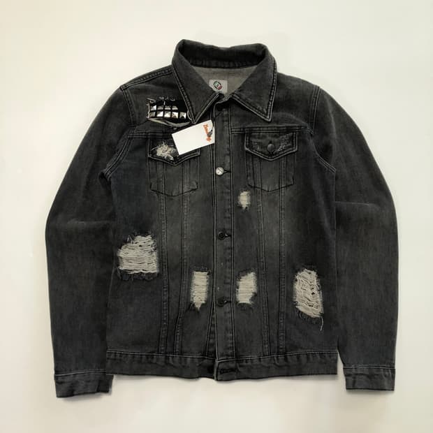 스터드 커스텀 데님자켓
