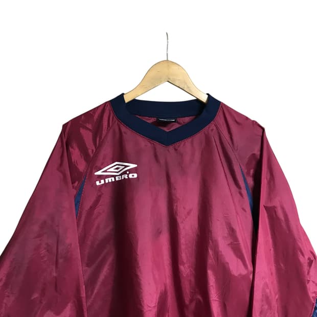 엄브로 데상트 브이넥 웜업자켓