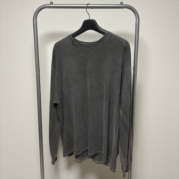F) ancellm 안셀름 embroidery dyed 빈티지 롱슬리브