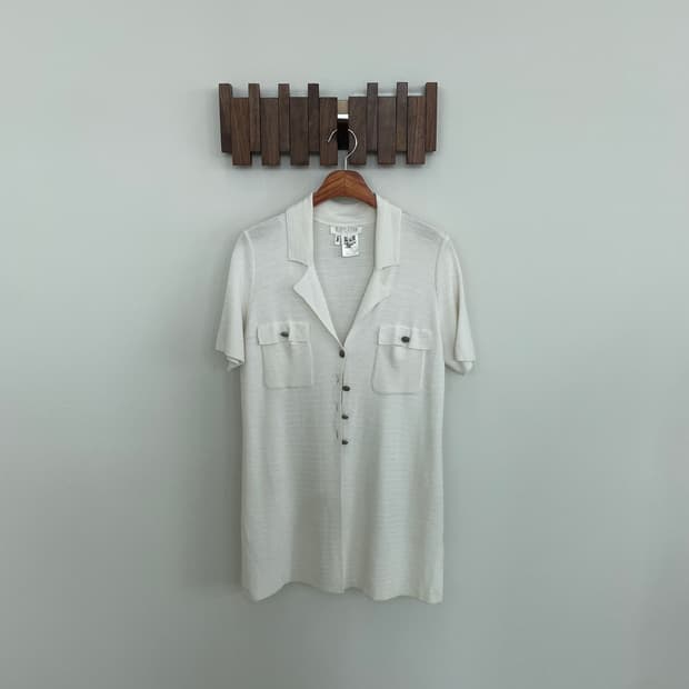 에스카다 버튼 반팔 원피스