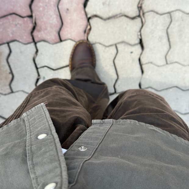 아캄 레더 팬츠