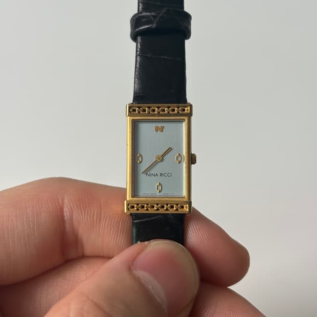 1980s Nina Ricci Square Ladies Quartz