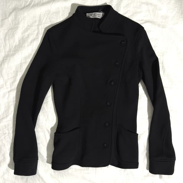 막스마라 코튼 사선 버튼 크롭컷 펜싱자켓