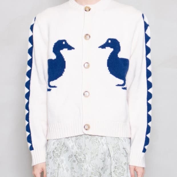 [L] S.S daley 재스퍼 덕가디건 아이보리