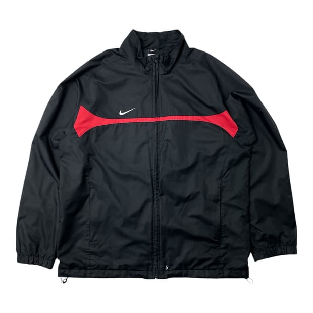 [중고] 나이키 바람막이 윈드브레이커 자켓 블랙 레드 XL