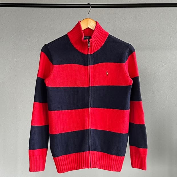 [S]폴로 랄프로렌 단가라 여성 니트 집업