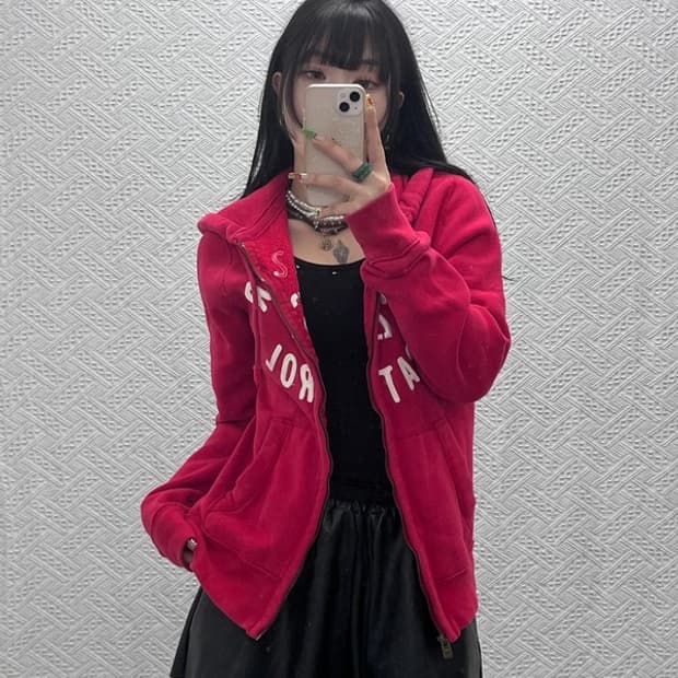 홀리스터 올드스쿨 레트로 Y2K 후드집업 S C09461