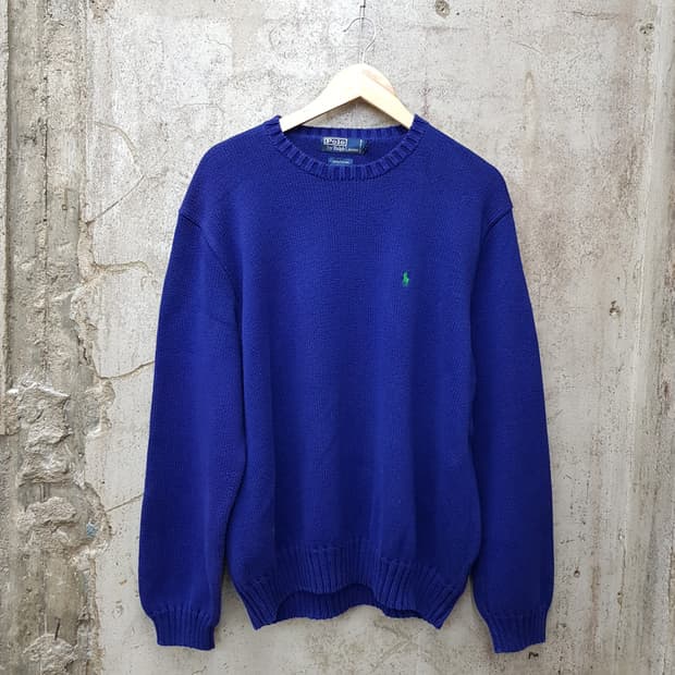 폴로랄프로렌 코발트 블루 니트 XXL사이즈 