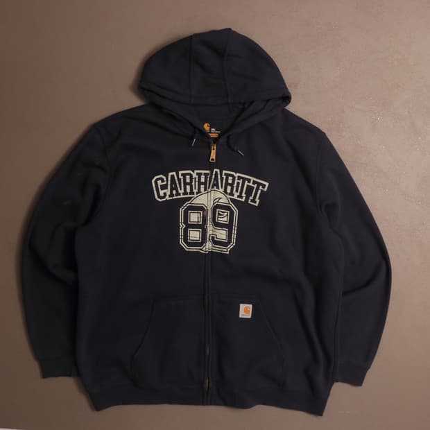 칼하트 헤비코튼 프린팅 후드집업 A1724