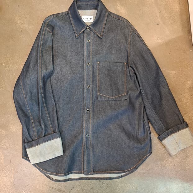 솔리드옴므 데님 셔츠 자켓