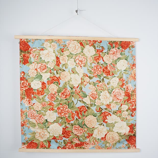  80's CHANEL rose print silk scarf