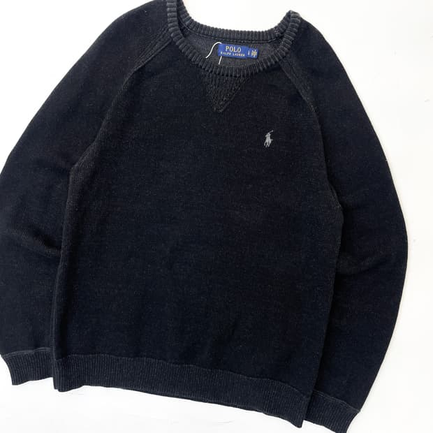 폴로랄프로렌 크루넥 코튼 니트 스웨터