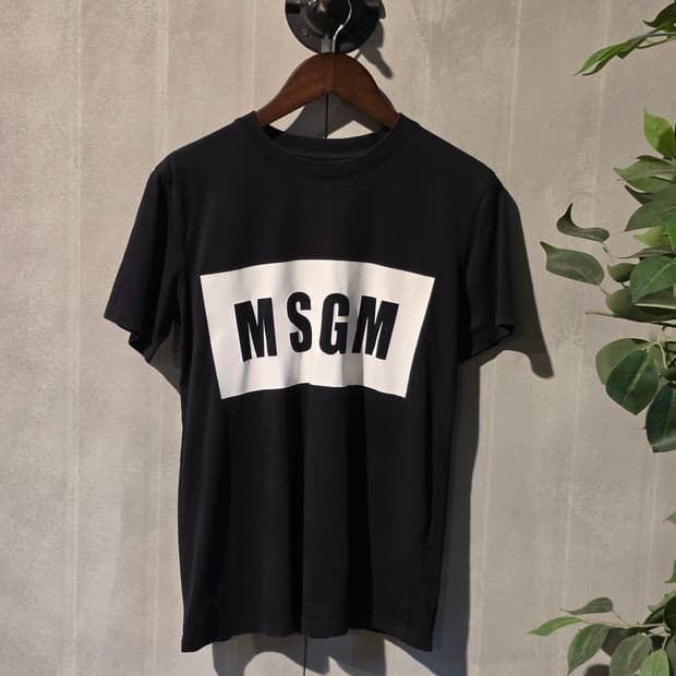 MSGM 로고 프린팅 반팔 티셔츠