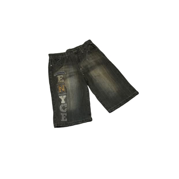 ENYCE 더티워싱하프데님진 34