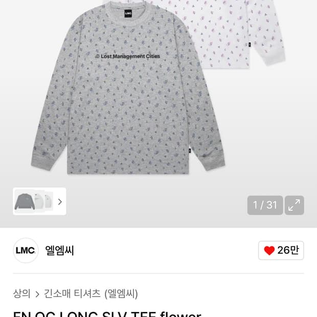 LMC 롱슬리브 플라워