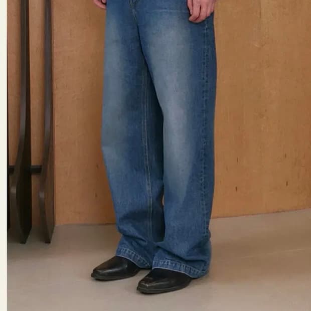 구매)  웨이비니스 로우 엣지 데님 구해요