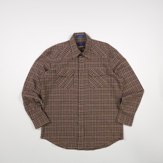 펜들턴 체크 울 혼방 셔츠