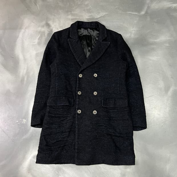  솔리드 옴므 더블 코트 y14760