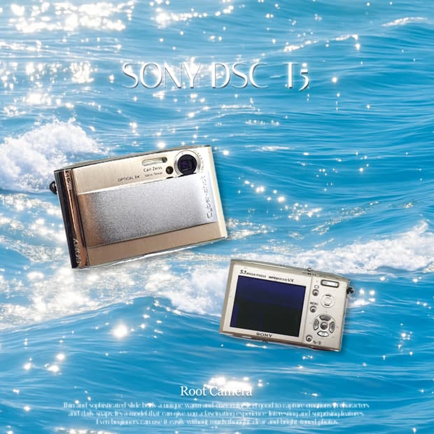 소니 DSC-T5  로즈 골드 메탈릭 빈티지 디카 디지털카메라