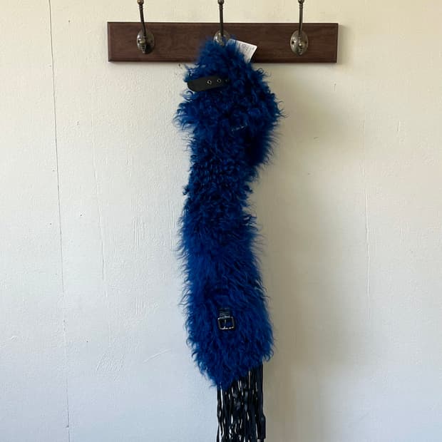 Japan vtg 양 프린지 머플러