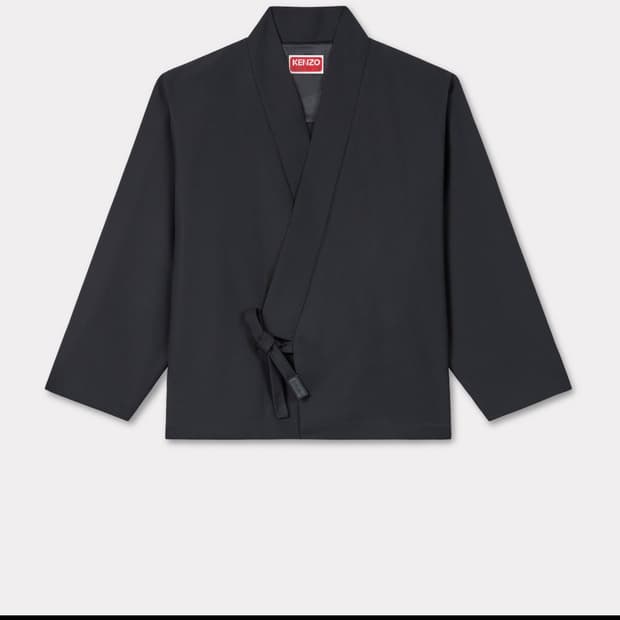 Kimono jacket in virgin wool
