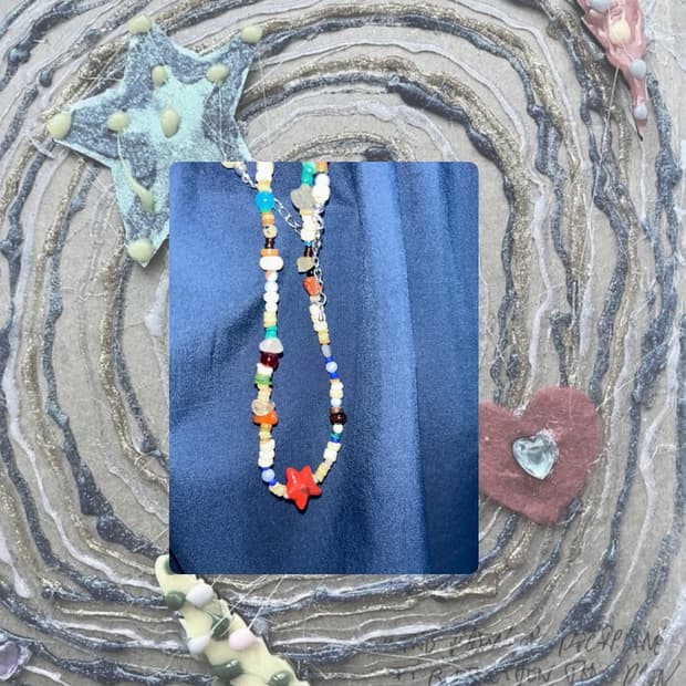 빈티지 비즈 불가사리 목걸이 / starfish necklac
