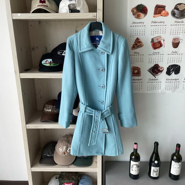 버버리 벨티드 코트