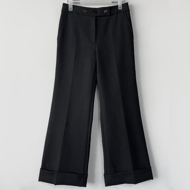 구호 KUHO 롤업 울 팬츠