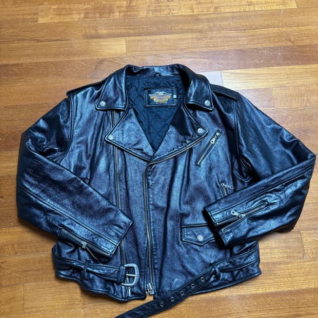 할리데이비슨 소가죽 더블라이더 자켓