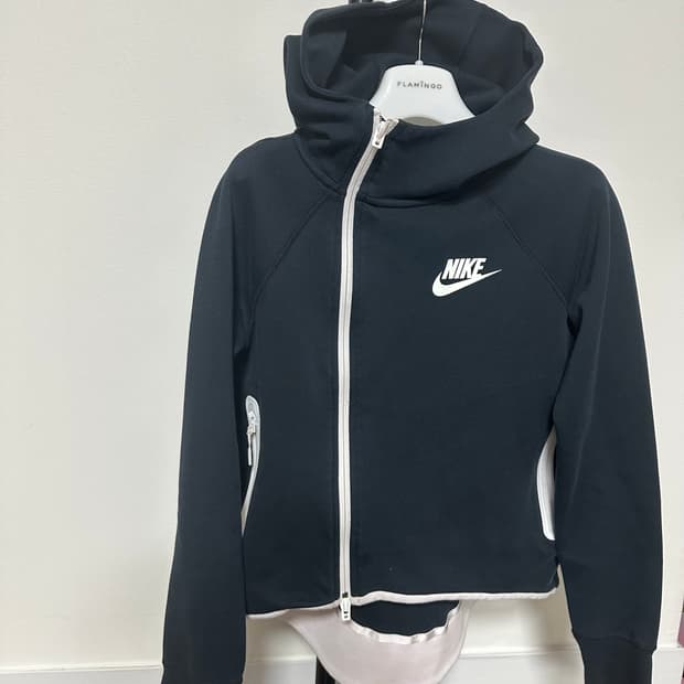 나이키 테크 플리스 언발란스 후드 집업-S사이즈