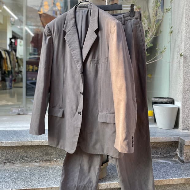 요지 야마모토 Y's for men 2005ss 핀 스트라이프 셋업
