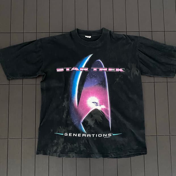 (L) 90s 스타트렉 startrek 무비 티셔츠