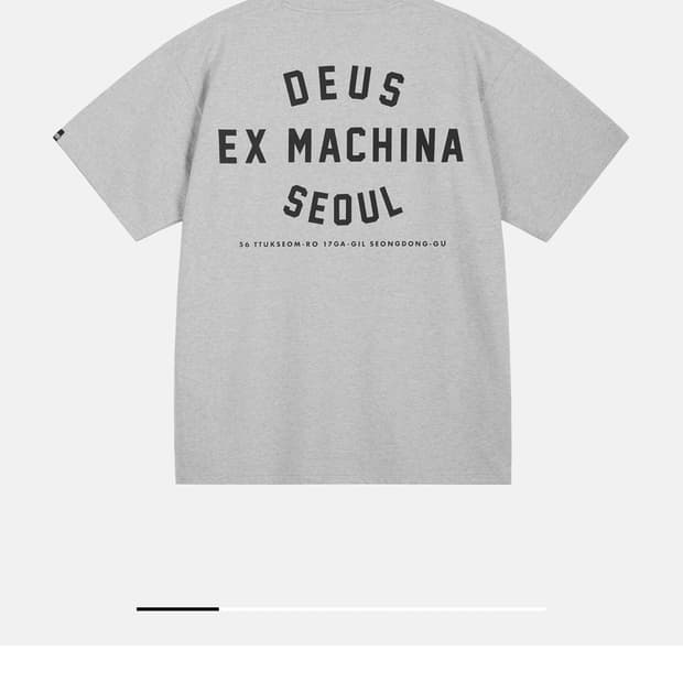 데우스 서울 콜리지 어드레스 반팔 M