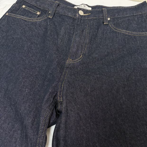 굿라이프웍스 인디고 배기 데님팬츠