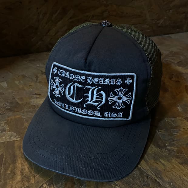 00s Chrome Hearts 크롬하츠 ch로고 카모 레이어드 메쉬캡