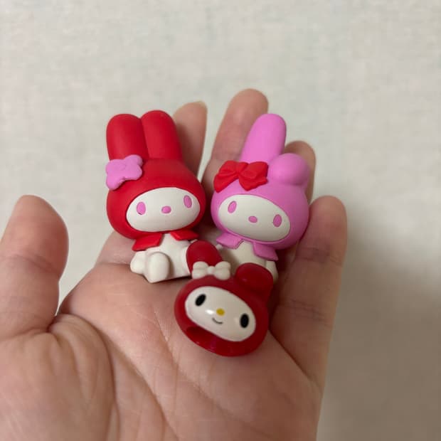 고전 산리오 마이멜로디 지우개 피규어 세트