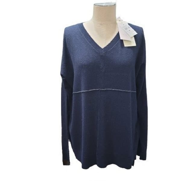 다이아나갤러시르매글리 V넥 빅오버핏 언발 캐시함유니트 XL