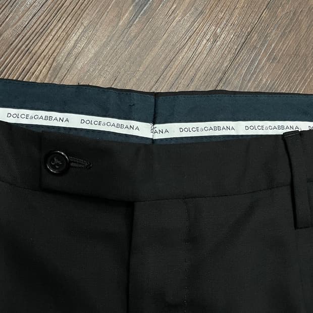 돌체앤가바나 D&G 이태리제 블랙 버진 울 트라우저 팬츠 슬랙스