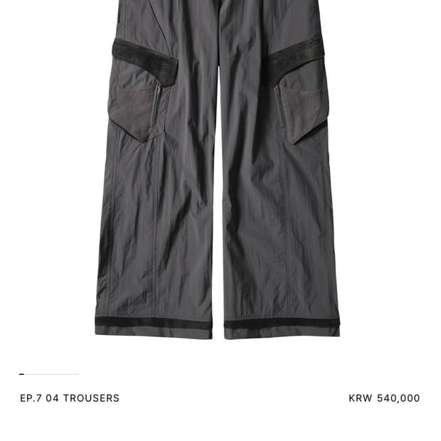 [S] xlim EP.7 04 TROUSERS 차콜