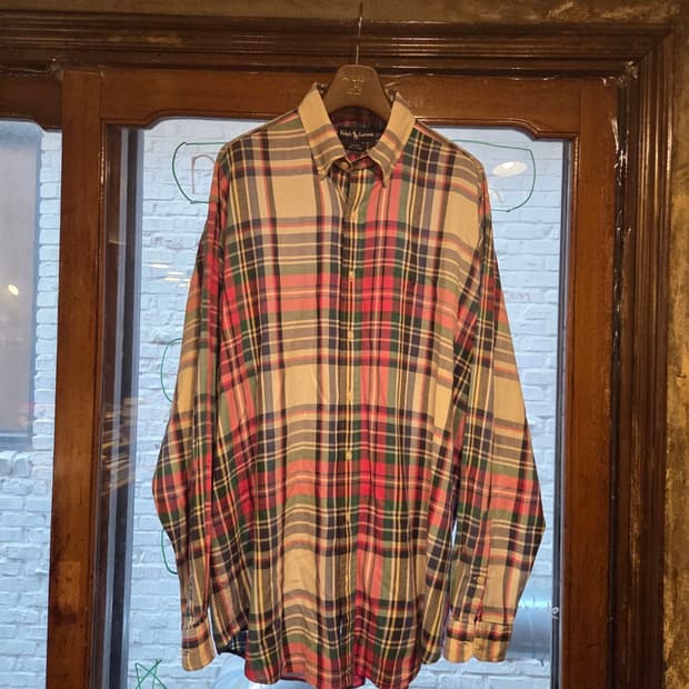 00'S 폴로랄프로렌 마드라스셔츠