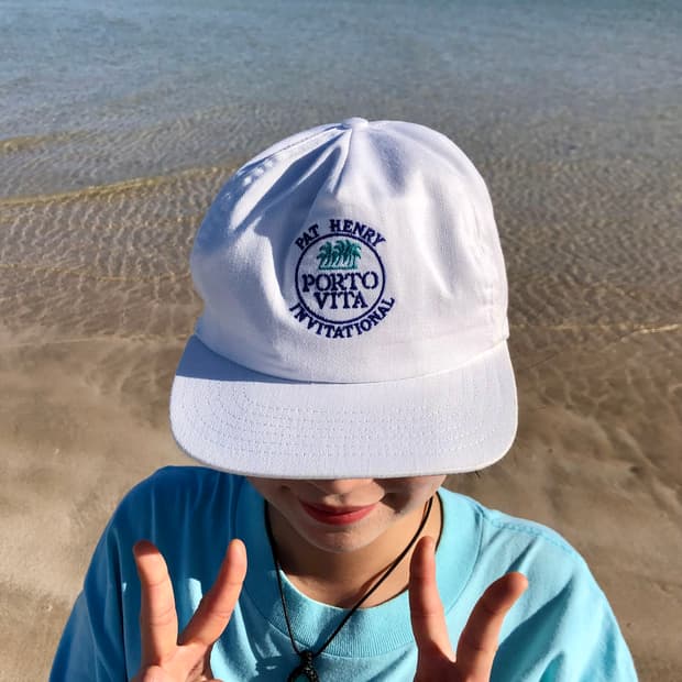 Made in USA vintage cap WHT
