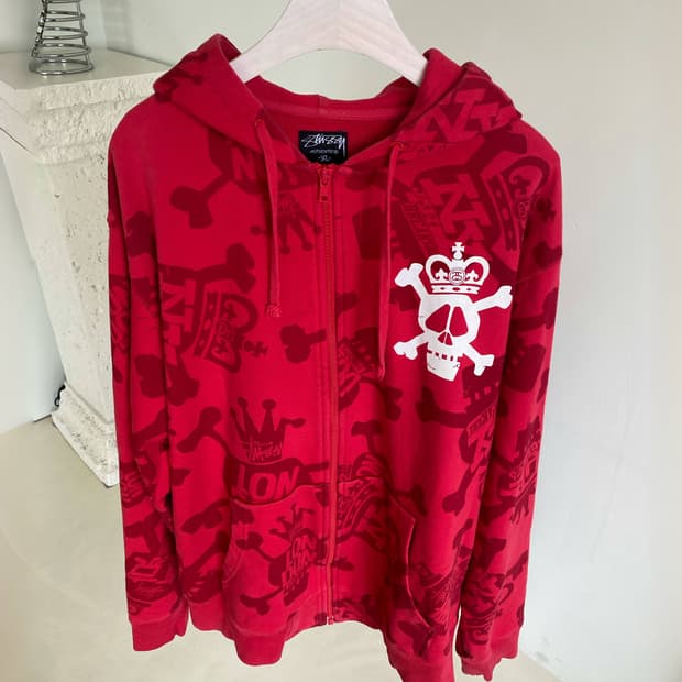 스투시 스컬시티 후드 집업