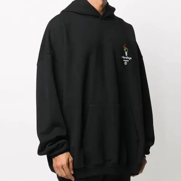 XXS/ 발렌시아가 오버 파리올림픽 후드