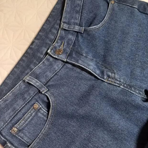 일자 스트레이트핏 본딩 기모 청바지 27 M