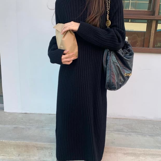 샵혜진 니트 홀가 원피스(새상품)