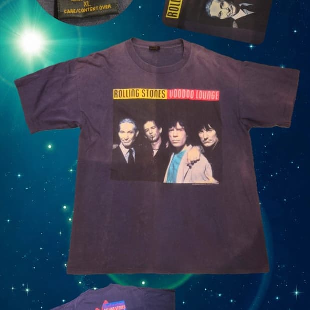 [90s] 브룩컴 1994-1995 롤링 스톤즈 부두 라운지 투어 티셔츠
