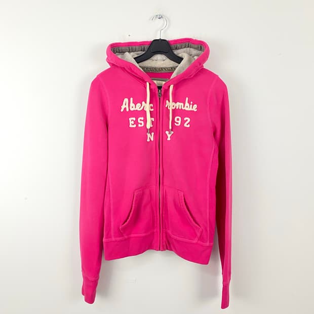 아베크롬비 후드집업 핑크 S <525>