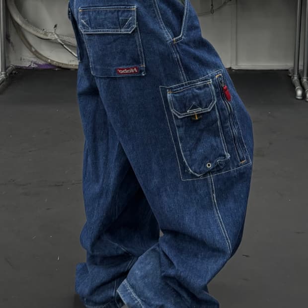 HOBO 호보 올드스쿨 데님 카고팬츠