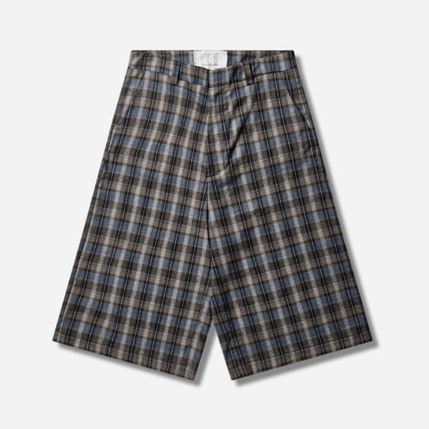 (새상품) [M] 26SS ERL Shorts Grey Check